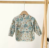 Blue Garden - Toddler & Baby Long Sleeve Waterproof Apron Smock Bib.